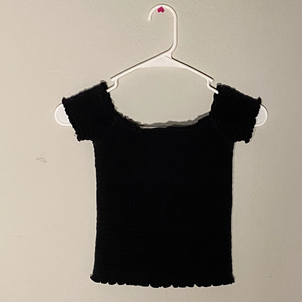 Hollister Black Off The Shoulder Shirt
